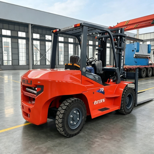 Chariot élévateur contrepoids diesel CPCD70 7 tonnes, groupe motopropulseur à haute puissance de torsion pour le transport de pièces lourdes et le chargement de palettes en usine - Product Image 3