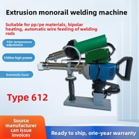 Nouvelle machine de soudage à une seule couture pour géomembrane HDPE imperméable, pour feuilles et tuyaux en PP, extrusion double étage 220V