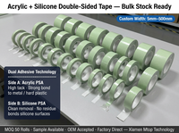 AB Silikon/Acryl Doppelseitiges Klebeband Hochtemperatur-Differenzklebeband Silikon/Acryl Doppelseitiges PET-Klebeband