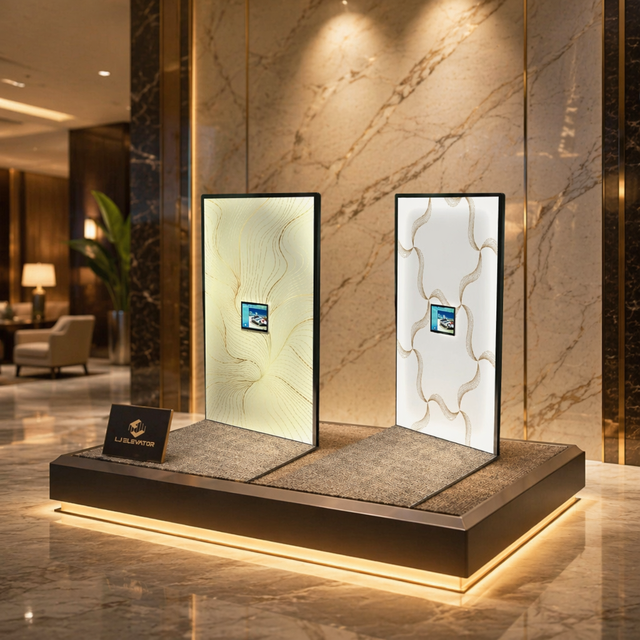 Compact Shaftless Smart Touch Screen Villa Elevator Full Panoramic Glass Cabin Low Noise Safe Private Lift Household Equipment