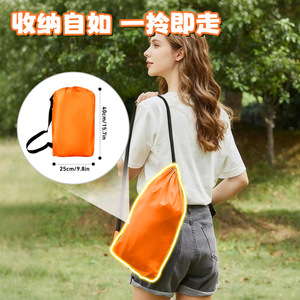 โซฟาเป่าลมยี่ห้อ Yancheng แบบพกพาสำหรับใช้งานกลางแจ้ง โซฟาเดี่ยวปรับเอนได้ ผลิตจากผ้า Oxford พับเก็บได้ สำหรับ 1-2 คน พร้อมปั๊มลมแบบมือ - Product Image 4