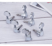 6 Pièces Mécaniques de Guitare (3 Gauche, 3 Droite) – Chevilles d'Accordage pour Guitare Électrique ou Acoustique