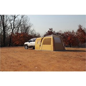 Carpa CAMPTOWN TAILGATE Insta Set con Poste de Fibra de Vidrio para Coche, Camping, SUV, Conexión de 210 cm de Altura, Cuatro Puertas con Ventilación, Refugio para Exteriores - Product Image 4