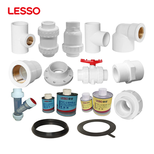 Lesso 45 90 Degree Pvc Elbow Fitting Male Female Thread Elbow Cleanups Nipple <strong>Tee</strong> Coupling Adapters Pvc Water Pipe Fittings - Product Image 4