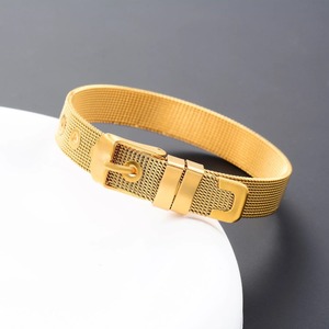 Bracelet de montre en maille <span class=keywords><strong>d</strong></span>'acier inoxydable 8/10/12/16 mm avec <span class=keywords><strong>boucle</strong></span>, bracelet empilable, ceinture unisexe, accessoires de bijoux faits à la main - Product Image 2