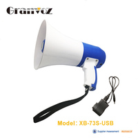 Megáfono Inalámbrico Portátil de Plástico de 25 W, Recargable, Pequeño, con Batería de Litio, Sirena, Grabación de Música, Conversación, BT