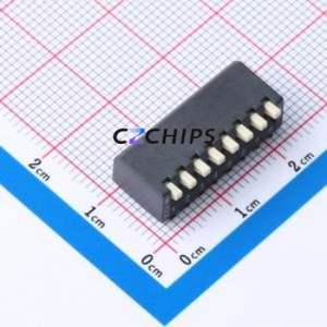 2.54-8P TPCB DIP Switch SMD Switch Piano Key Single Pole Single Throw 8 Gull Wing Type - Product Image 1
