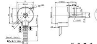 Xinyongwang, fabricants chinois, fournissent un moteur pas à pas hybride 12V 35MM avec commande de transmission linéaire, boîte de vitesses à basse vitesse, 2 phases, encastré.
