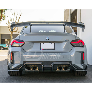 สปอยเลอร์หลังคาร์บอนไฟเบอร์แบบแห้ง สำหรับ BMW G87 M2 ปี 2023-2027 รุ่น Ad V3 สไตล์ GT Wing - Product Image 2