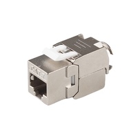 Grosir Rj45 Keystone FTP wanita Cat7 Keystone Jack AWG 24-26 seng Aloi Amp Cat7 Rj45 konektor
