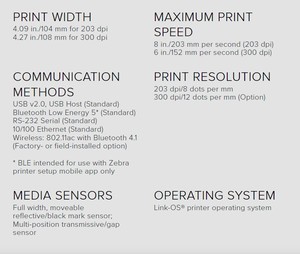 เครื่องพิมพ์บาร์โค้ดแบบตั้งโต๊ะ Zebra ZD620 ระบบถ่ายโอนความร้อน/พิมพ์ความร้อนโดยตรง ความละเอียดมาตรฐาน 203dpi/300dpi - Product Image 1
