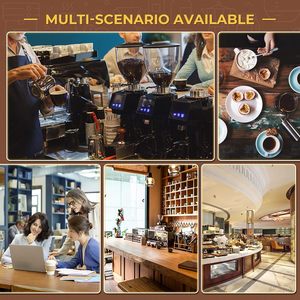 Molino de Café Comercial Profesional en Oferta, Molino de Café Eléctrico de Muelas Cónicas Planas - Product Image 6