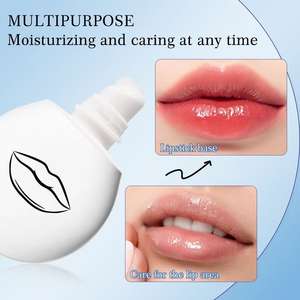 Bálsamo Labial Humectante de Larga Duración, Repara, Nutre los <span class=keywords><strong>Labios</strong></span> Secos, Resistente al Agua, Prebase de Maquillaje Líquida, Suero Labial con Escualano y Aminoácidos de Frutas - Product Image 5