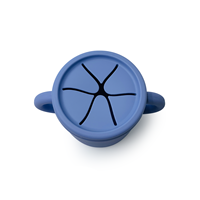 Gobelet pliable en silicone avec couvercle, sans BPA, anti-fuite, tasse à boire pliable pour les tout-petits, les enfants, les voyages, le camping