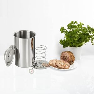 Moule à viande moderne en acier inoxydable pour jambon, avec thermomètre, logo personnalisable, écologique et compatible lave-vaisselle - Product Image 3