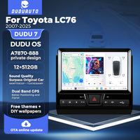 DUDUAUTO es Compatible con Toyota LC76 2007-2025, Sistema Android Modificado, Pantalla de Navegación con Bluetooth y Car-Play