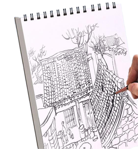 Best-seller Livre de croquis en <span class=keywords><strong>papier</strong></span> kraft <span class=keywords><strong>A4</strong></span> haute performance <span class=keywords><strong>Papier</strong></span> de peinture au crayon à feuilles mobiles pour artistes et croquis à l'aquarelle - Product Image 3