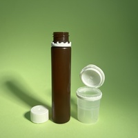 Bouteille de capsule de pilule de médecine résistante aux hautes températures 2 en 1 bouteille de liquide oral bouteille de boisson de poudre de supplément de collagène