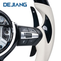 Volant sport en carbone personnalisé pour modèles BMW, cuir perforé blanc pour F10 F30 F31 F32 F20 F01 F33 F16 F80 F82 F11 F01