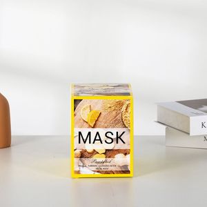 Organic Skin Care Turmeric Facial Sheet Mask Cosmetics OEM Private Label Beauty Anti Aging Anti Wrinkle Face Mask - Product Image 2