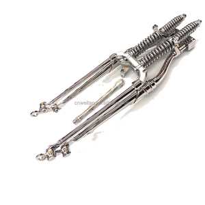Cổ điển màu đen và mạ crôm <span class=keywords><strong>Springer</strong></span> forks cho Bobber Chopper - Product Image 1