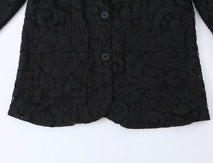 Blazer <span class=keywords><strong>de</strong></span> Oficina Personalizado para <span class=keywords><strong>Mujer</strong></span> 2026 con Ribete <span class=keywords><strong>de</strong></span> Encaje, <span class=keywords><strong>Chaqueta</strong></span> Formal <span class=keywords><strong>de</strong></span> Trabajo Estilo Europeo, OEM/ODM por Fábrica <span class=keywords><strong>de</strong></span> Ropa China - Product Image 6