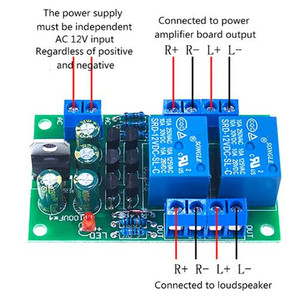 Âm thanh loa bảo vệ ban khởi động chậm trễ DC bảo vệ Kit DIY kênh đôi chậm trễ của 3-5 giây - Product Image 5