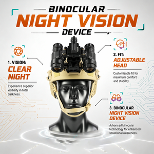 Dispositivo de Visión Nocturna Binocular PVS31 con Tubo Intensificador de Imagen de 18 mm, Duradero y de Bajo Consumo, Gen2+ /Gen3 - Product Image 1