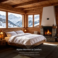 Couette de luxe 90% duvet de canard blanc, chaleur toute saison, ensembles de couettes en coton, literie, édredons de luxe, fabricant en gros