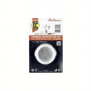 Ensemble de filtres de rechange Krger Espresso, 3 tasses, 1 filtre, 3 joints pour machine à expresso - Product Image 2