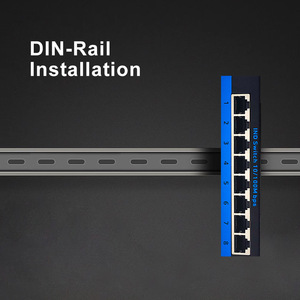 Trong kho công nghiệp 35 mét DIN-Rail 8 cổng RJ45 10/100Mbps nhanh <span class=keywords><strong>Ethernet</strong></span> chuyển đổi mạng - Product Image 3