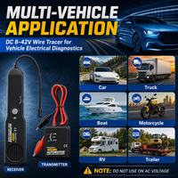 Traceur de fils automobiles EM415PRO, détecteur de circuits courts et ouverts DC 6-42V avec émetteur-récepteur et fils de test pour voiture