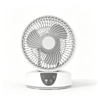 Ventilateur de refroidissement d'air intelligent d'intérieur avec système oscillant 3D, affichage LED du minuterie, modes de contrôle tactile et télécommande pour salon