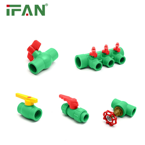 Raccords de tuyauterie PPR blanc gris fabricant IFAN 1/2 "3/4" <span class=keywords><strong>radiateur</strong></span> vanne droite vanne d'angle de <span class=keywords><strong>radiateur</strong></span> <span class=keywords><strong>raccord</strong></span> de tuyau PPR en plastique - Product Image 3