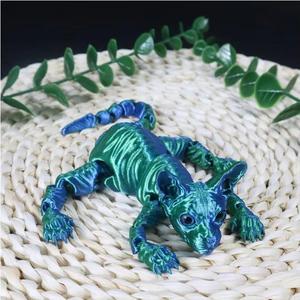 แมวพิมพ์ 3 มิติระดับพรีเมียม - ของตกแต่งแมวแบบขยับได้รุ่นใหม่สำหรับร้านขายของเล่นศิลปะ - ตุ๊กตาแมวแบบขยับได้ดีไซน์พิเศษ |   ของขวัญตกแต่งบ้านที่ไม่เหมือนใคร - Product Image 3