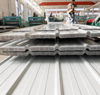 Tôle de toiture en acier ondulé en zinc, tôle d'acier galvanisée prépeinte ondulée