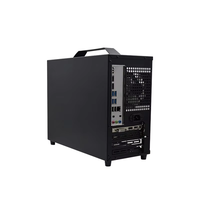 Zeromaster Boîtier PC portable en aluminium Micro ATX Mini ITX MATX Panneau latéral en verre de conception verticale pour les tours de boîtiers d'ordinateur de jeu