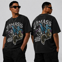 T-shirt à manches courtes à col ras du cou, épais, avec motif graphique, pour événements musicaux, vente en gros, marque privée