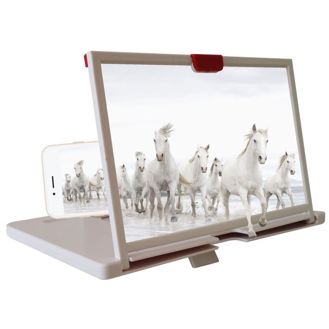 High Definition 10/12 Inch Mobile Phone Screen Video Magnifier Smartphone  3d Screen Amplifier