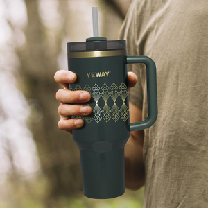 Hot bán khắc laser logoacero inoxidable rò rỉ bằng chứng đôi tường cách điện 40oz Tumbler với xử lý cho du lịch ngoài trời - Product Image 5