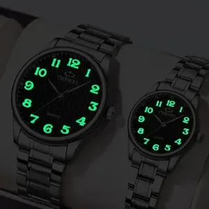 <span class=keywords><strong>Montre</strong></span> de couple CHENXI 010, sportive, étanche, lumineuse, à quartz, pour homme, en acier inoxydable, grand cadran, <span class=keywords><strong>bracelet</strong></span> pour <span class=keywords><strong>femme</strong></span> - Product Image 5