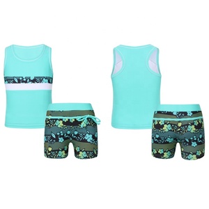 ชุดว่ายน้ำแทนกินี่6-14 2ชิ้นสำหรับเด็กผู้หญิงชุดว่ายน้ำเสื้อท่อนบนพร้อมก้นสูทชุดชายหาดชุดว่ายน้ำออกแบบได้เองพร้อมโลโก้สำหรับภาพสระว่ายน้ำชายหาด - Product Image 2