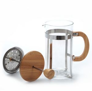 Stainless Steel Insulated French Coffee Press Latte <b>Tea</b> <b>Maker</b> 34oz Wood Coffee and <b>Tea</b> Press - Product Image 5