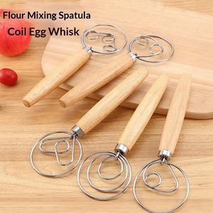 Batteur à œufs, <span class=keywords><strong>fouet</strong></span> à farine, mélangeur à pâte, <span class=keywords><strong>fouet</strong></span> à double anneau, <span class=keywords><strong>fouet</strong></span> à anneau unique, <span class=keywords><strong>fouet</strong></span> à manche en chêne, tige d'agitation, <span class=keywords><strong>fouet</strong></span> mélangeur - Product Image 2