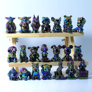 Cristaux d'Obsidienne en Titane Aura Vente en Gros Pierres de Guérison Produits Spirituels Ornements Fengshui de Méditation - Product Image 4