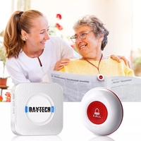 Système d'aide sans fil Daytech CC01, bouton d'appel SOS pour infirmière, certifié CE, blanc, téléavertisseur pour soignant, pour usage hospitalier