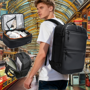 Mochila para Portátil Pugmark, Impermeable, Antirrobo, con Diseño de Camuflaje, de Poliéster, con Cierre de Cremallera y Puerto USB, para Hombre de Negocios - Product Image 2