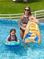 Nouvelle planche de surf gonflable Flamingo pour enfants, flotteur de natation dessin animé, en stock