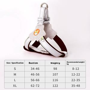 Weste-Stil Mode gepolsterte Knopf Haustier geschirr Hunde leine Reflektierende Anti-Schock-Lauf leine für kleine Rassen - Product Image 2