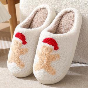 Chaussons d'intérieur doux et moelleux en forme de vache ou de cochon pour femmes, chauds pour l'hiver, personnalisables avec visage amusant, en peluche douce, vente en gros - Product Image 6